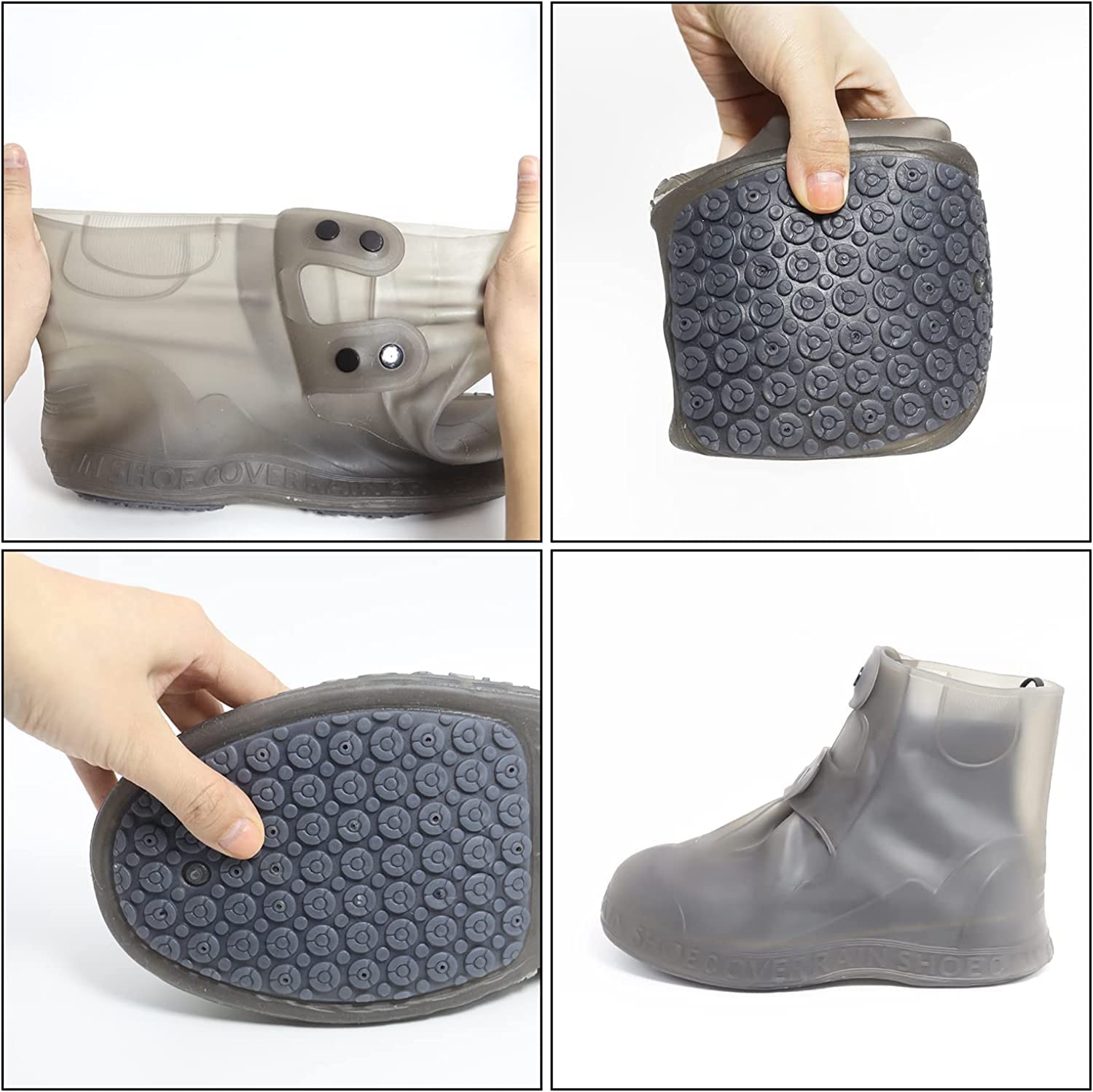 PALAY Silicone Shoe Covers for Kids, Men, Women with Double-Breasted, Anti-Slip and Waterproof Shoe Cover, TPE Sole Wear-resistant and Reusable Shoes Cover for Rainy Season (for Size 5.5-6.5) PALAY Silicone Shoe Covers for Kids, Men, Women with Double-Breasted, Anti-Slip and Waterproof Shoe Cover, TPE Sole Wear-resistant and Reusable Shoes Cover for Rainy Season (for Size 5.5-6.5)